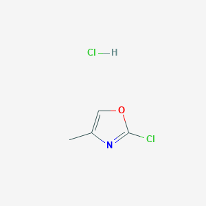 molecular formula C4H5Cl2NO B2447862 2-Chloro-4-methyloxazole hcl CAS No. 2344685-08-9