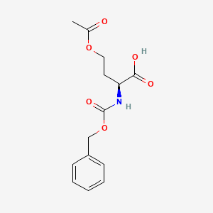 molecular formula C14H17NO6 B2447866 Z-Hse(Ac)-OH CAS No. 250736-85-7