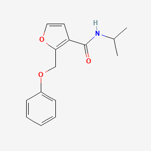 2-(phenoxymethyl)-N-propan-2-ylfuran-3-carboxamide
