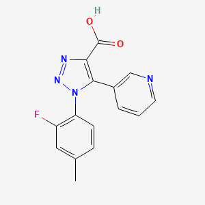1-(2-fluoro-4-methylphenyl)-5-(3-pyridyl)-1H-1,2,3-triazole-4-carboxylic acid