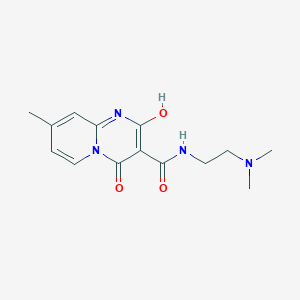 molecular formula C14H18N4O3 B2447878 N-(2-(dimethylamino)ethyl)-2-hydroxy-8-methyl-4-oxo-4H-pyrido[1,2-a]pyrimidine-3-carboxamide CAS No. 886897-63-8