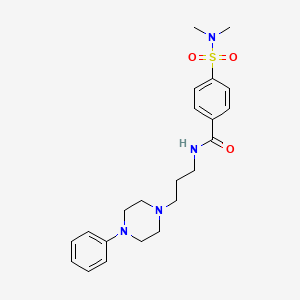 4-(N,N-dimethylsulfamoyl)-N-(3-(4-phenylpiperazin-1-yl)propyl)benzamide