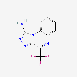 molecular formula C10H6F3N5 B2447891 4-(Trifluoromethyl)[1,2,4]triazolo[4,3-a]quinoxalin-1-amine CAS No. 338773-46-9