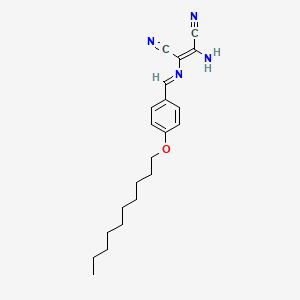 (Z)-2-amino-3-[(4-decoxyphenyl)methylideneamino]but-2-enedinitrile