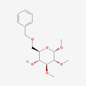 molecular formula C16H24O6 B024479 Methyl 6-O-benzyl-2,3-di-O-methyl-a-D-glucopyranoside CAS No. 106220-89-7