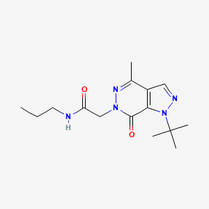 2-(1-(tert-butyl)-4-methyl-7-oxo-1H-pyrazolo[3,4-d]pyridazin-6(7H)-yl)-N-propylacetamide