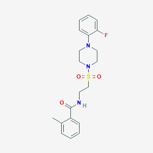 N-[2-[4-(2-fluorophenyl)piperazin-1-yl]sulfonylethyl]-2-methylbenzamide