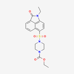 Ethyl 4-((1-ethyl-2-oxo-1,2-dihydrobenzo[cd]indol-6-yl)sulfonyl)piperazine-1-carboxylate
