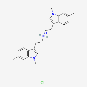 molecular formula C24H30ClN3 B2447942 bis[2-(1,6-dimethyl-1H-indol-3-yl)ethyl]azanium chloride CAS No. 2080412-75-3