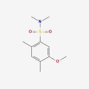 molecular formula C11H17NO3S B2447957 5-methoxy-N,N,2,4-tetramethylbenzenesulfonamide CAS No. 886121-39-7