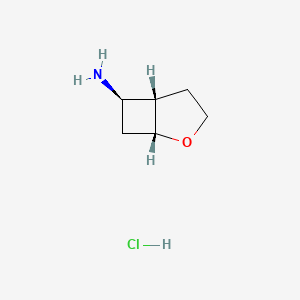 molecular formula C6H12ClNO B2447963 rac-(1R,5S,6R)-2-Oxabicyclo[3.2.0]hept-6-ylamine hydrochloride CAS No. 1989824-24-9