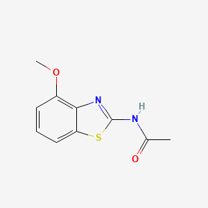 molecular formula C10H10N2O2S B2447966 N-(4-methoxy-1,3-benzothiazol-2-yl)acetamide CAS No. 90915-52-9
