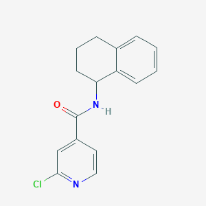 molecular formula C16H15ClN2O B2447980 2-chloro-N-(1,2,3,4-tetrahydronaphthalen-1-yl)pyridine-4-carboxamide CAS No. 1147386-50-2