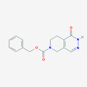 molecular formula C15H15N3O3 B2447981 Benzyl 1-oxo-2,5,7,8-tetrahydropyrido[3,4-d]pyridazine-6-carboxylate CAS No. 2375273-69-9