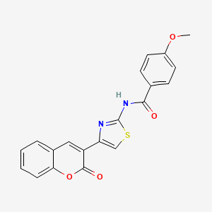 4-methoxy-N-(4-(2-oxo-2H-chromen-3-yl)thiazol-2-yl)benzamide