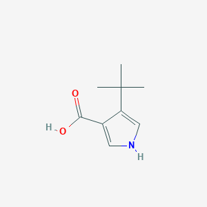 molecular formula C9H13NO2 B2447991 4-Tert-butyl-1H-pyrrole-3-carboxylic acid CAS No. 1506804-07-4