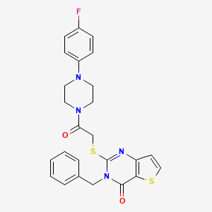 3-benzyl-2-({2-[4-(4-fluorophenyl)piperazin-1-yl]-2-oxoethyl}sulfanyl)-3H,4H-thieno[3,2-d]pyrimidin-4-one