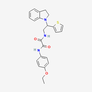 N1-(4-ethoxyphenyl)-N2-(2-(indolin-1-yl)-2-(thiophen-2-yl)ethyl)oxalamide