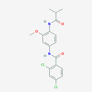 2,4-dichloro-N-[4-(isobutyrylamino)-3-methoxyphenyl]benzamide