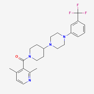 (2,4-Dimethylpyridin-3-yl)(4-(4-(3-(trifluoromethyl)phenyl)piperazin-1-yl)piperidin-1-yl)methanone