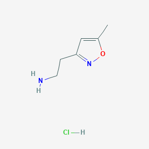 molecular formula C6H11ClN2O B2448031 2-(5-Methylisoxazol-3-yl)ethanamine hydrochloride CAS No. 1797983-79-9