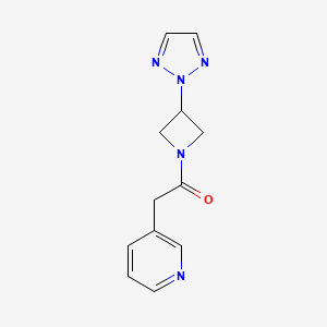 1-(3-(2H-1,2,3-triazol-2-yl)azetidin-1-yl)-2-(pyridin-3-yl)ethan-1-one