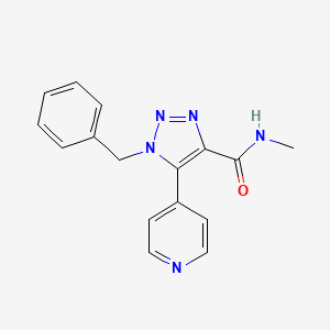 1-benzyl-N-methyl-5-pyridin-4-yl-1H-1,2,3-triazole-4-carboxamide
