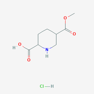 5-Methoxycarbonylpiperidine-2-carboxylic acid;hydrochloride