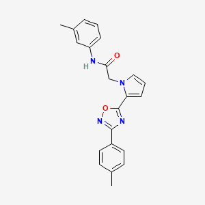 N-(3-methylphenyl)-2-{2-[3-(4-methylphenyl)-1,2,4-oxadiazol-5-yl]-1H-pyrrol-1-yl}acetamide
