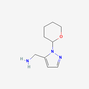 1-(Oxan-2-yl)pyrazole-5-methanamine