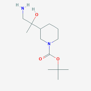 molecular formula C13H26N2O3 B2448063 3-(2-氨基-1-羟基-1-甲基-乙基)-哌啶-1-羧酸叔丁酯 CAS No. 1334487-67-0