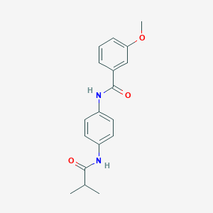 molecular formula C18H20N2O3 B244809 N-[4-(isobutyrylamino)phenyl]-3-methoxybenzamide 