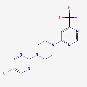 4-[4-(5-Chloropyrimidin-2-yl)piperazin-1-yl]-6-(trifluoromethyl)pyrimidine