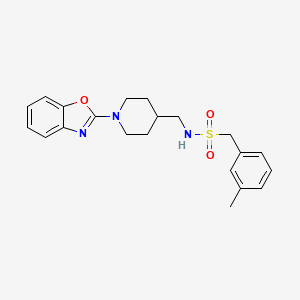 N-((1-(benzo[d]oxazol-2-yl)piperidin-4-yl)methyl)-1-(m-tolyl)methanesulfonamide