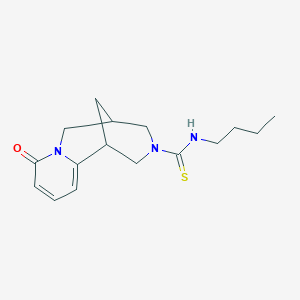 N-butyl-8-oxo-4,5,6,8-tetrahydro-1H-1,5-methanopyrido[1,2-a][1,5]diazocine-3(2H)-carbothioamide