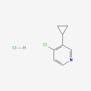 molecular formula C8H9Cl2N B2448150 4-Chloro-3-cyclopropylpyridine hydrochloride CAS No. 1998216-32-2
