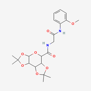N-(2-((2-methoxyphenyl)amino)-2-oxoethyl)-2,2,7,7-tetramethyltetrahydro-3aH-bis([1,3]dioxolo)[4,5-b:4',5'-d]pyran-5-carboxamide