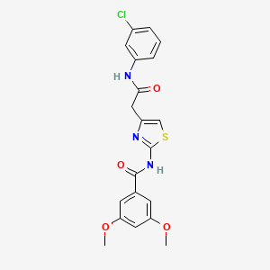 N-(4-(2-((3-chlorophenyl)amino)-2-oxoethyl)thiazol-2-yl)-3,5-dimethoxybenzamide