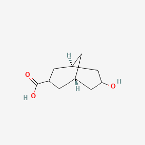 molecular formula C10H16O3 B2448168 (1S,5R)-7-Hydroxybicyclo[3.3.1]nonane-3-carboxylic acid CAS No. 2096988-66-6