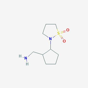 2-[2-(Aminomethyl)cyclopentyl]-1lambda6,2-thiazolidine-1,1-dione