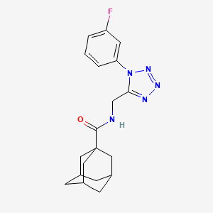 (3r,5r,7r)-N-((1-(3-fluorophenyl)-1H-tetrazol-5-yl)methyl)adamantane-1-carboxamide