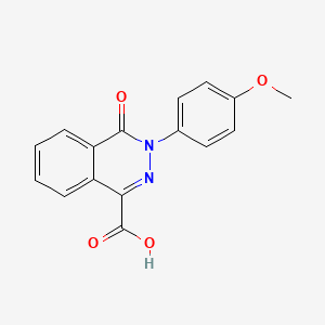 molecular formula C16H12N2O4 B2448179 3-(4-Methoxyphenyl)-4-oxo-3,4-dihydrophthalazine-1-carboxylic acid CAS No. 36710-94-8