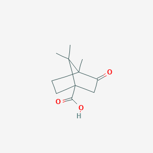 molecular formula C11H16O3 B2448186 4,7,7-Trimethyl-3-oxobicyclo[2.2.1]heptane-1-carboxylic acid CAS No. 6703-31-7