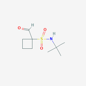 N-tert-Butyl-1-formylcyclobutane-1-sulfonamide