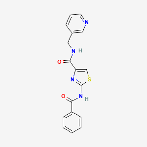2-benzamido-N-(pyridin-3-ylmethyl)thiazole-4-carboxamide
