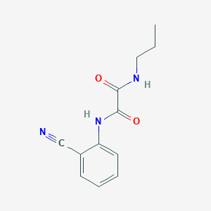 molecular formula C12H13N3O2 B2448200 N'-(2-cyanophenyl)-N-propyloxamide CAS No. 898349-44-5