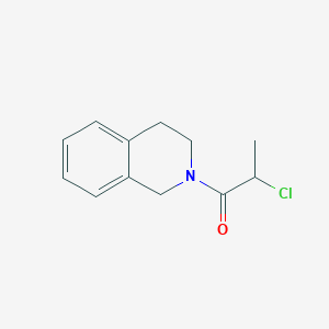 molecular formula C12H14ClNO B2448219 2-chloro-1-(3,4-dihydro-1H-isoquinolin-2-yl)propan-1-one CAS No. 78060-72-7