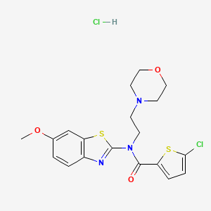 5-chloro-N-(6-methoxybenzo[d]thiazol-2-yl)-N-(2-morpholinoethyl)thiophene-2-carboxamide hydrochloride