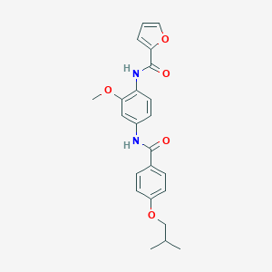 N-{4-[(4-isobutoxybenzoyl)amino]-2-methoxyphenyl}-2-furamide