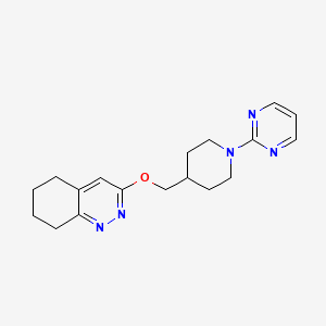 3-((1-(Pyrimidin-2-yl)piperidin-4-yl)methoxy)-5,6,7,8-tetrahydrocinnoline